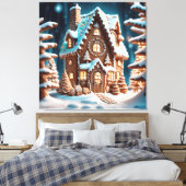 Gingerbread House Leinwanddruck (Insitu (Schlafzimmer))