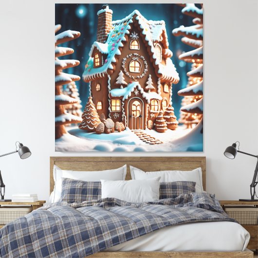 Gingerbread House Leinwanddruck (Insitu (Schlafzimmer))