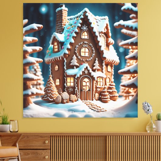 Gingerbread House Leinwanddruck (Insitu (Wohnzimmer))
