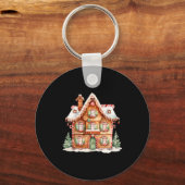 Gingerbread House Long Sleeve Schlüsselanhänger (Vorderseite)