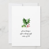 Gingerbread House Man Merry Little Christmas Party Einladung (Rückseite)