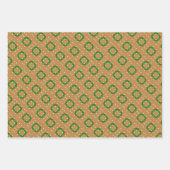 Gingerbread House Mouse & Wreath Watercolor Art Wa Geschenkpapier Set (Vorderseite 2)