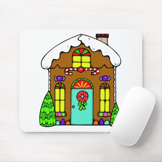 Gingerbread House Mousepad (Mit Mouse)