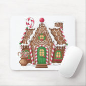 Gingerbread House Mousepad (Mit Mouse)