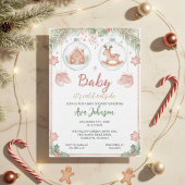 Gingerbread House Ornament Baby Shower Invitation Einladung