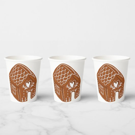 Gingerbread House Pappbecher