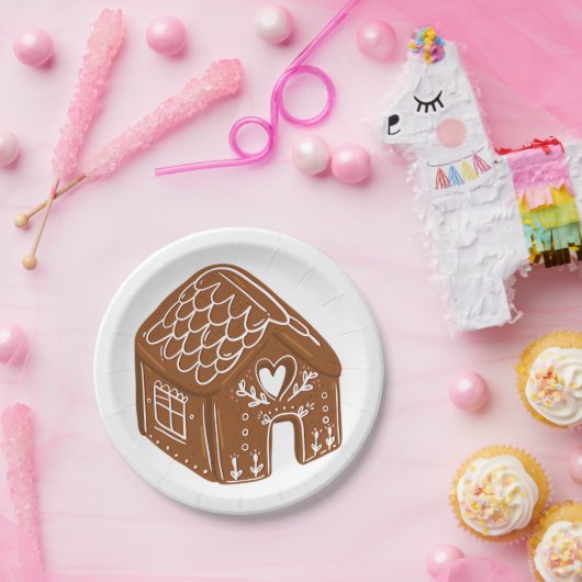 Gingerbread House Pappteller (Party)