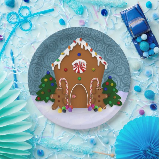 Gingerbread House Pappteller (Party)