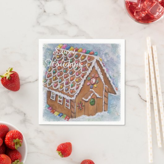 Gingerbread House Party Serviette (Beispiel)
