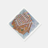 Gingerbread House Party Serviette (Ecke)