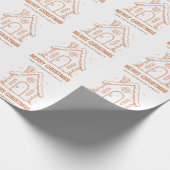 Gingerbread House Pattern Frohe Weihnachten Geschenkpapier (Ecke)