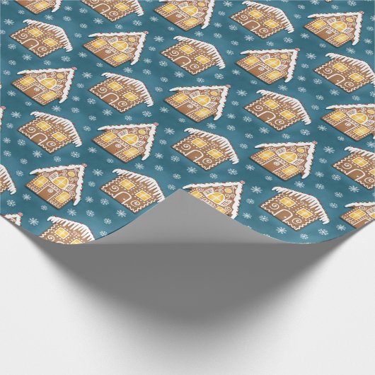 Gingerbread house pattern geschenkpapier (Ecke)