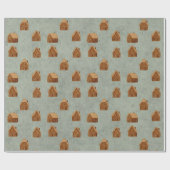 Gingerbread House Pattern Wrapping Paper Geschenkpapier (Flach)