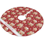 Gingerbread House Polyester Weihnachtsbaumdecke (Schrägansicht)