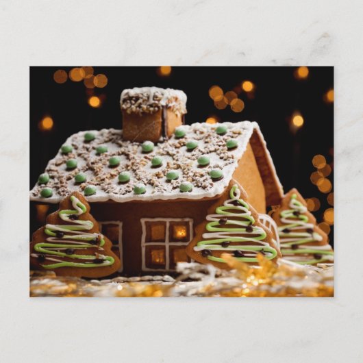 Gingerbread House Postkarte (Vorderseite)