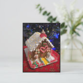 Gingerbread House Postkarte (Stehend Vorderseite)