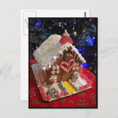 Gingerbread House Postkarte (Vorne/Hinten)