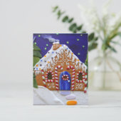 Gingerbread House Postkarte (Stehend Vorderseite)