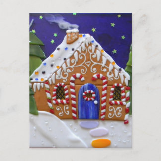 Gingerbread House Postkarte