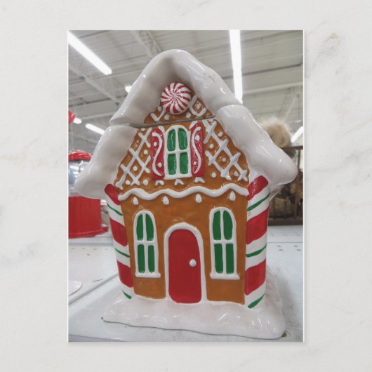 Gingerbread House Postkarte (Vorderseite)