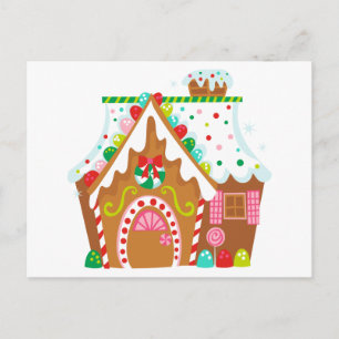 Gingerbread House Postkarte