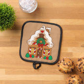 Gingerbread House Pot Holder Topflappen (Oben Unten)