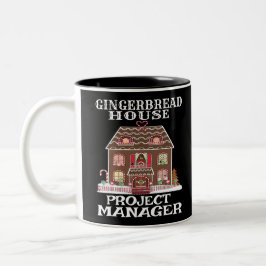 Gingerbread House Project Manager-Baker Zweifarbige Tasse