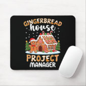 Gingerbread House Project Manager Christmas Cookie Mousepad (Mit Mouse)
