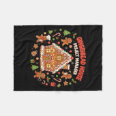 Gingerbread House Project Manager Cookie Baking Fu Fleecedecke (Vorderseite (Horizontal))