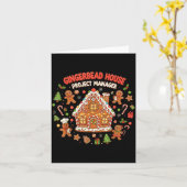Gingerbread House Project Manager Cookie Baking Fu Karte (Gelbe Blume)