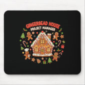 Gingerbread House Project Manager Cookie Baking Fu Mousepad (Vorne)