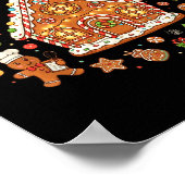 Gingerbread House Project Manager Cookie Baking Fu Poster (Ecke)