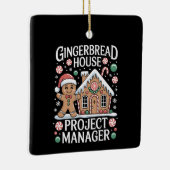 Gingerbread House Project Manager Cookie Baking Keramikornament (Rechts)