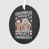 Gingerbread House Project Manager Cookie Baking Ornament (Vorderseite)