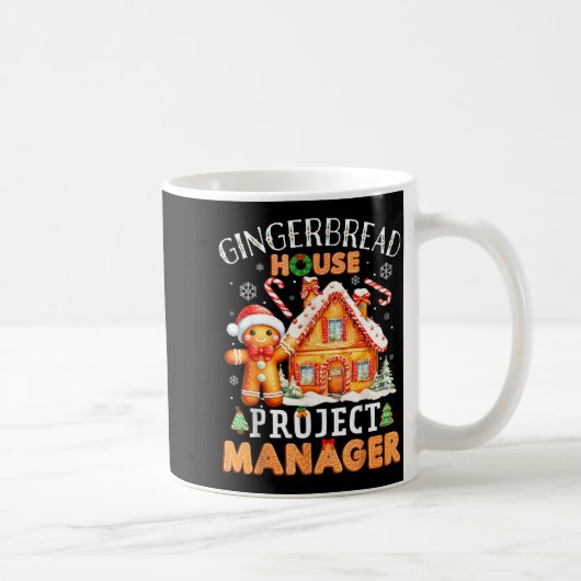 Gingerbread House Project Manager Decorating Bakin Kaffeetasse (Rechts)