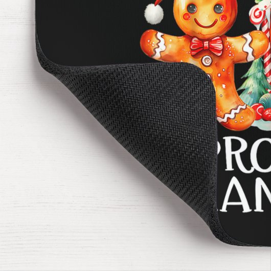 Gingerbread House Project Manager Decorating Bakin Mousepad (Ecke)