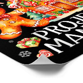 Gingerbread House Project Manager Decorating Bakin Poster (Ecke)