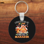 Gingerbread House Project Manager Decorating Bakin Schlüsselanhänger (Vorderseite)