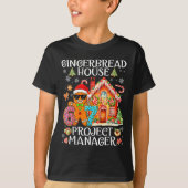 Gingerbread House Project Manager Decorating Bakin T-Shirt (Vorderseite)