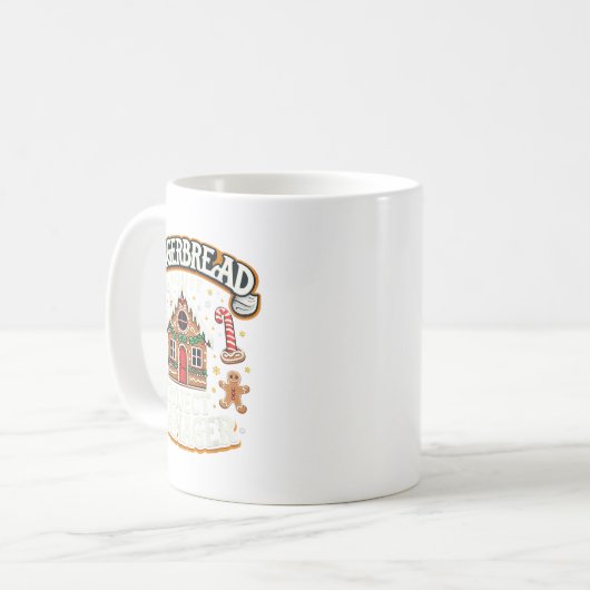 Gingerbread House Project Manager Xmas Decoration Kaffeetasse (Vorderseite Links)
