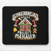 Gingerbread House Project Manager Xmas Decoration Mousepad (Vorne)
