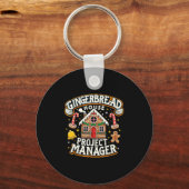 Gingerbread House Project Manager Xmas Decoration Schlüsselanhänger (Vorderseite)
