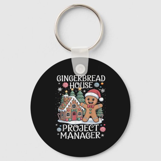Gingerbread House Projektleiter Dekorieren von Bak Schlüsselanhänger (Vorderseite)