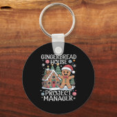 Gingerbread House Projektleiter Dekorieren von Bak Schlüsselanhänger (Vorderseite)