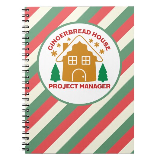Gingerbread House Projektleiter Notizblock (Vorderseite)