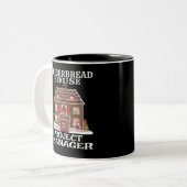 Gingerbread House Projektleiter Zweifarbige Tasse (Vorderseite Links)