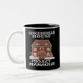 Gingerbread House Projektleiter Zweifarbige Tasse (Links)