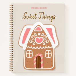 Gingerbread House Recipe Notebook Notizblock