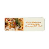 Gingerbread House Return Address Label (Vorne)