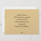 Gingerbread house rustic Christmas card Feiertagskarte (Rückseite)